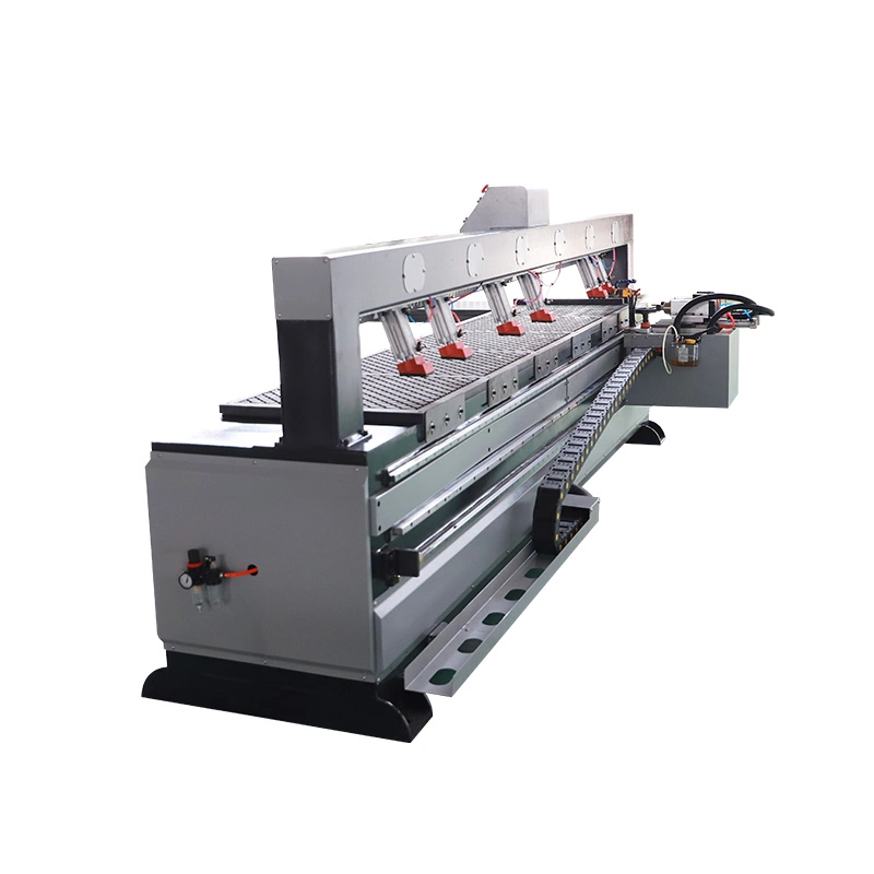 CNC Side Wood Bore Hole Drilling Machine 2500 mm Wood Working Length for Furniture Making