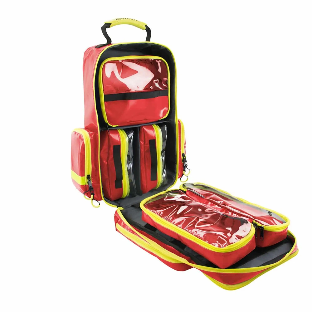 Mochila de primeros auxilios para almacenamiento impermeable de botellas de supervivencia de emergencia para medicina al aire libre