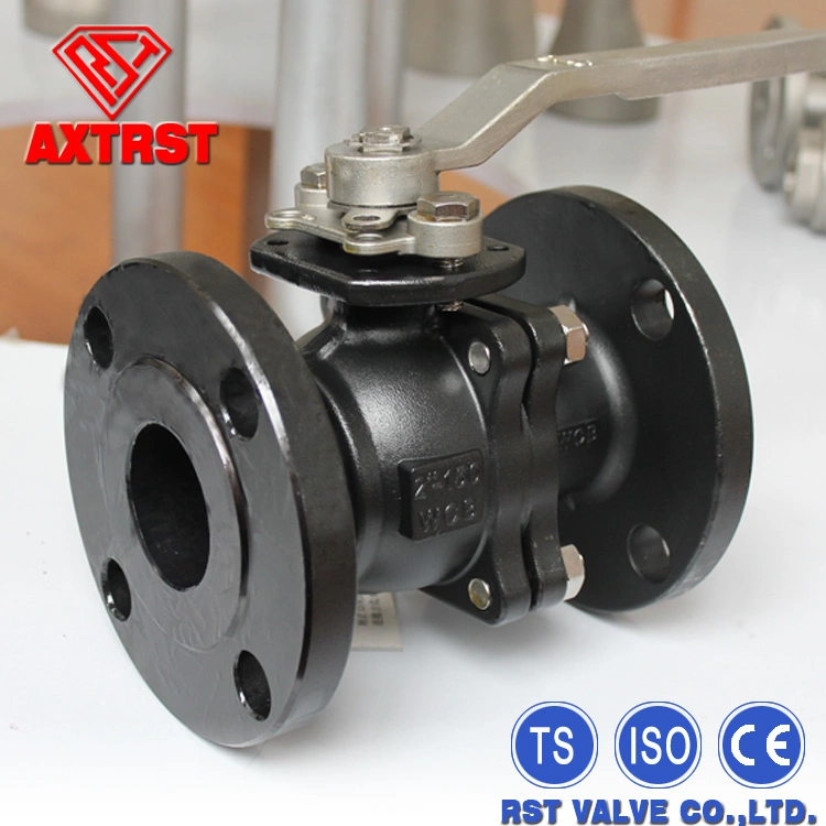 Rst Industrial Equipment & Components ANSI Wcb with ISO Pad 2PC Flange Ball Valve