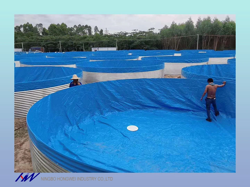 pvc geomembrane fish tank fish pond fish farming tank