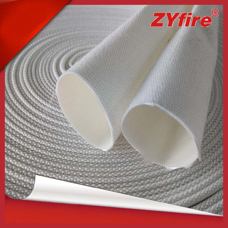 FM Certified Single Canvas Jacket Fire Hose with Aluminum Storz Coupling for Fire Fighting