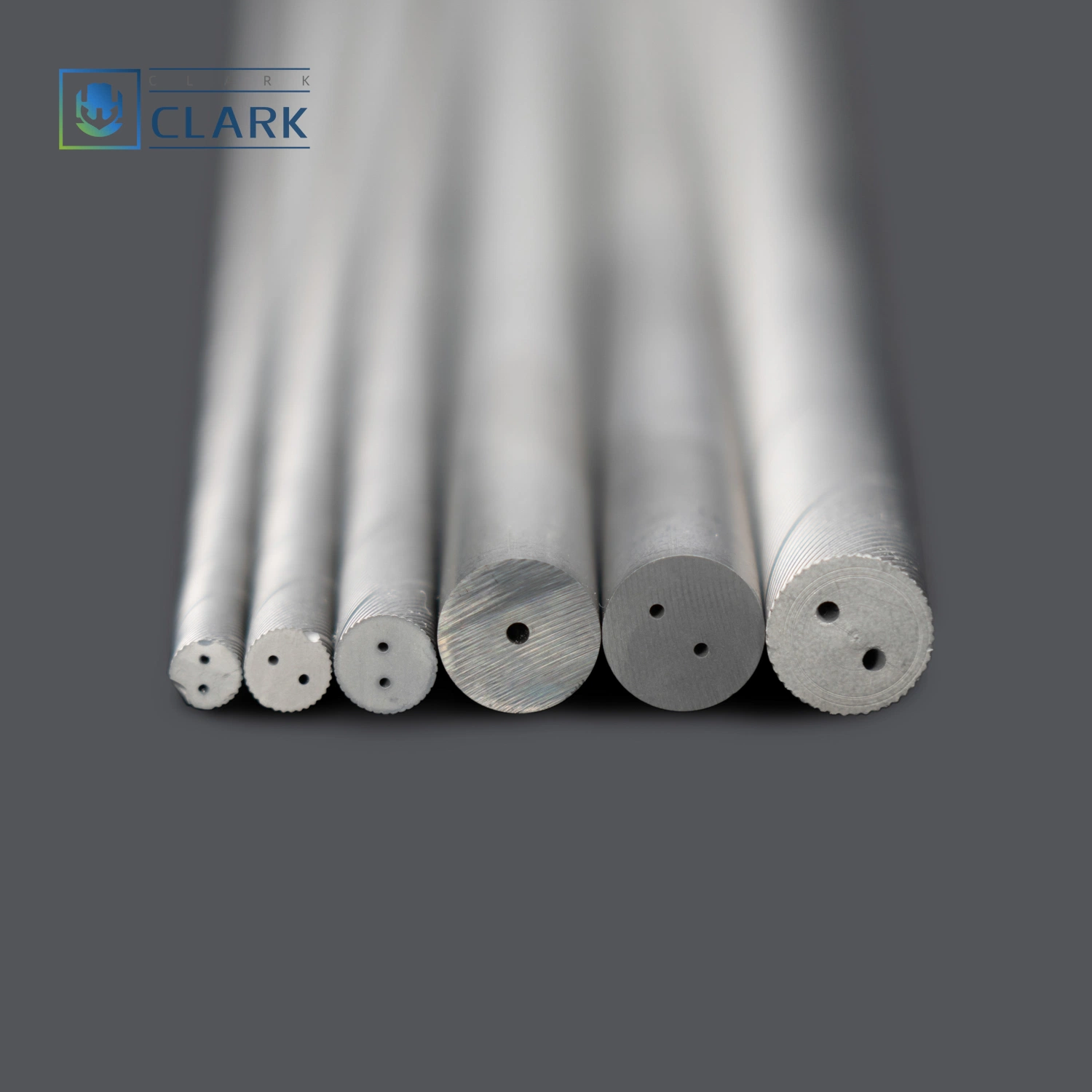 Tungsten Carbide Rod with Two Straight Holes for Drilling and Titanium Alloy