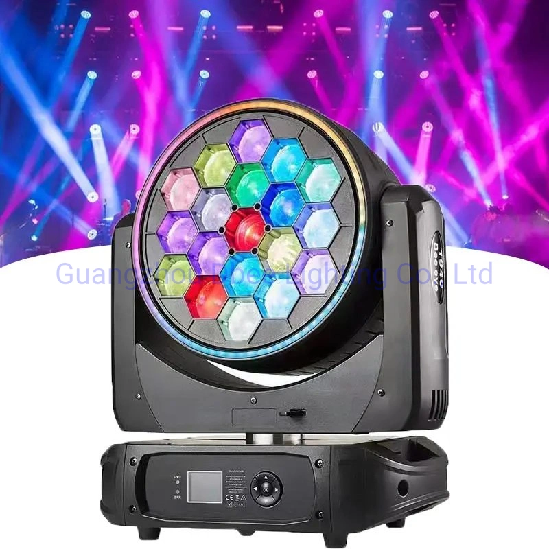 19X40W RGBW 4in1 Big Bee Eyes Moving Pixel Control LED K15 Zoom Wash Moving Head Light