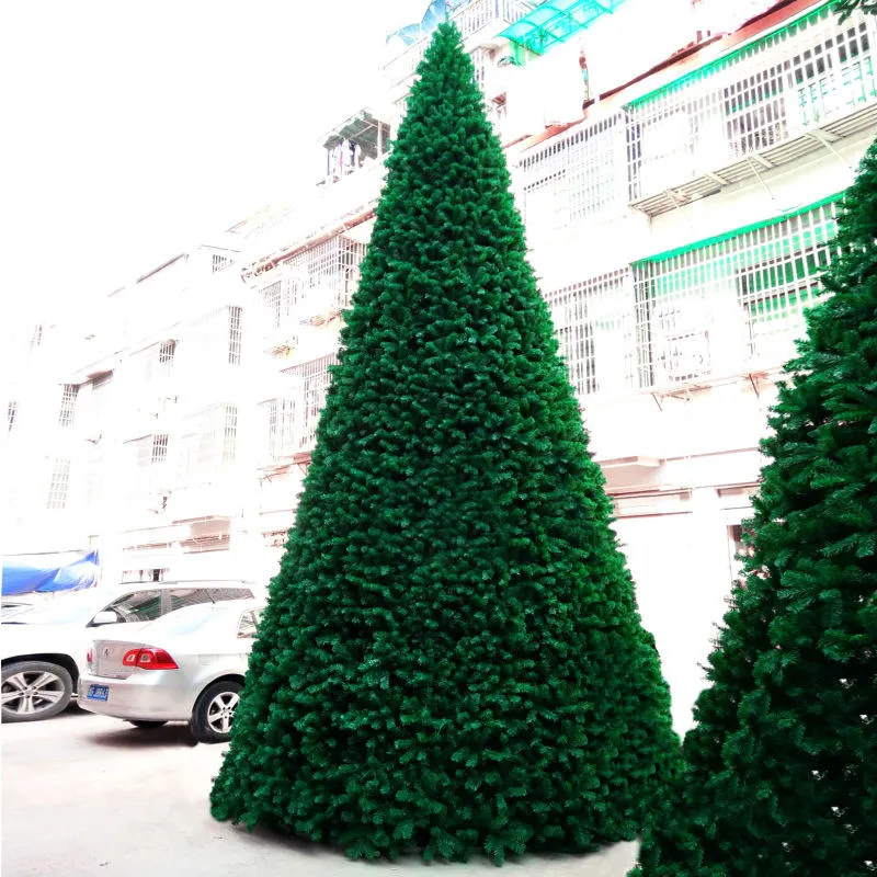 Plástico miniatura branco verde artificial decorações de Natal Tree