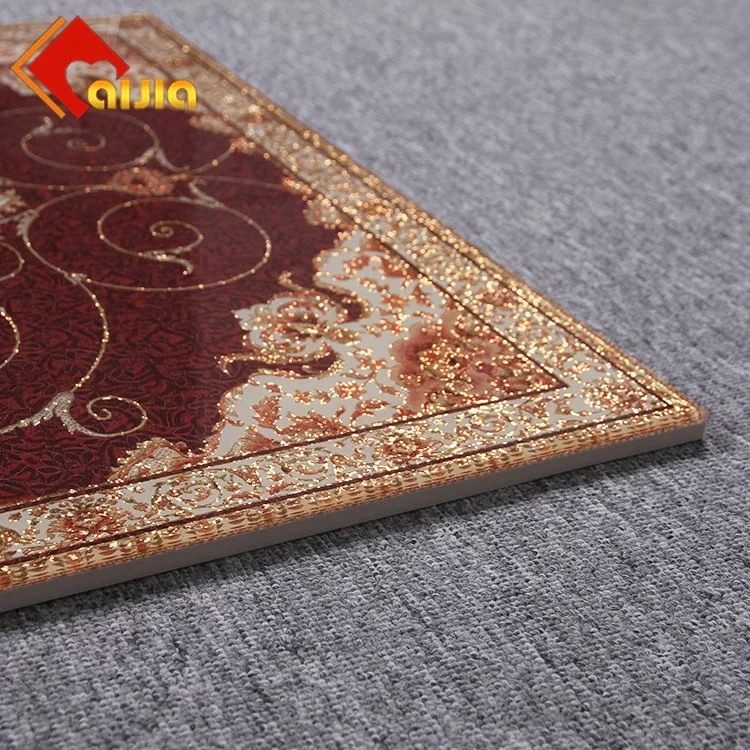 Foshan Factory 3D Full Body Glazed Polished Crystal Energy Floor Rangoli Decorative Ceramics Carpet Tile