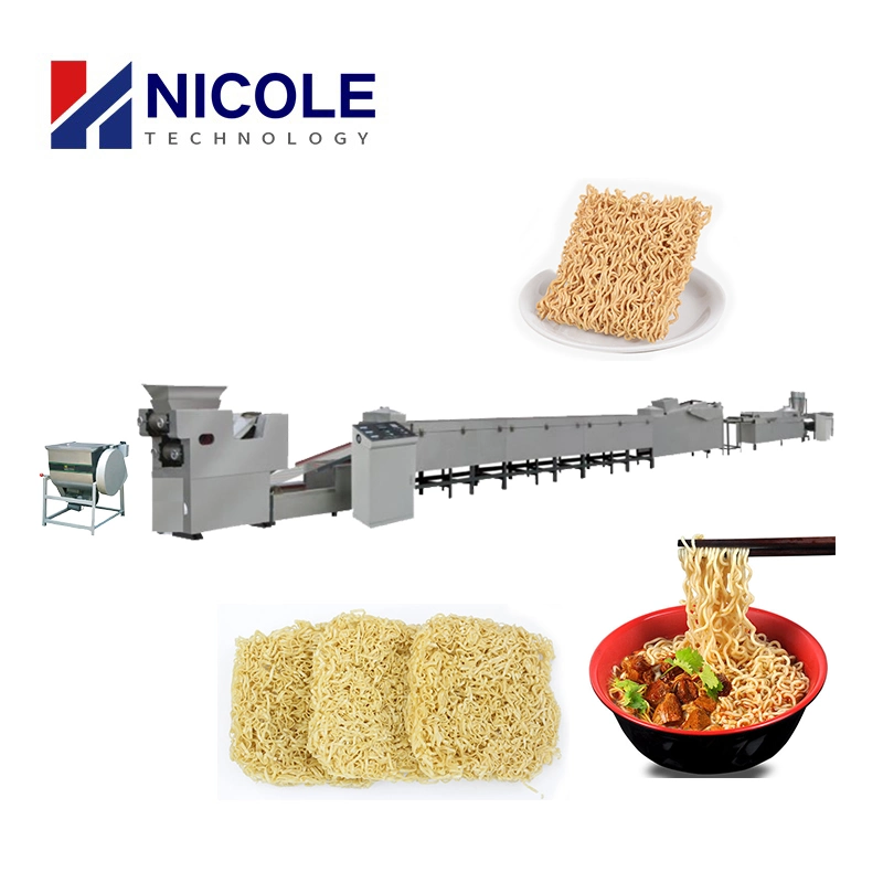 Manufacturing Price 80kg/H Instant Noodle Making Machine Dried Quick Noodle Production Line