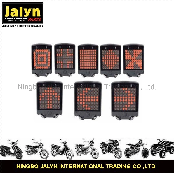 Jalyn Black Waterproof ABS 64 Super Bright Bicycle LED Tail Light