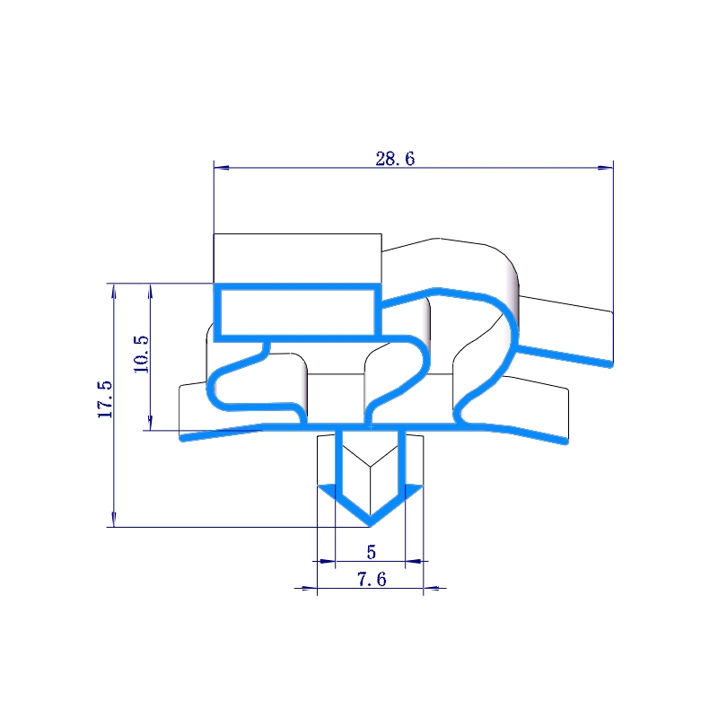 High quality/High cost performance  Refrigerator Door Gasket Joint Frame PVC Rubber Seal Manufacture Beverage Cabinet Door Magnetic Seal Strip