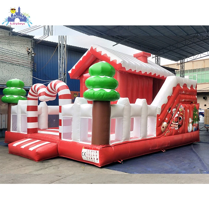 Sweet Candy Playground Bounce Inflatable Christmas Castle Outdoor Playground Equipment