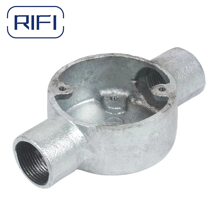 Galvanized Steel Pipe Fittings for Construction Malleable Iron Junction Box Factory Price