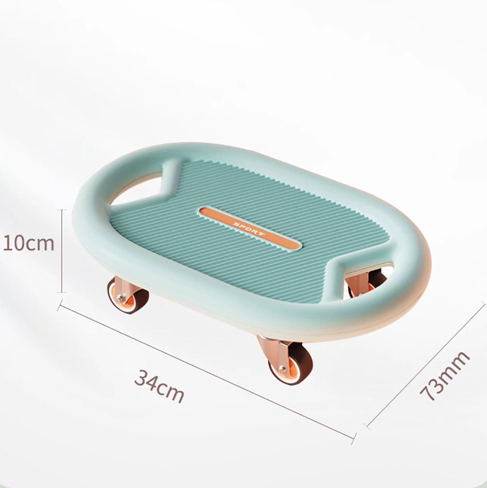 4 Rollers Sliding Plate Waist Twisting Disc, Mute Women Men Exercise Equipment, Portable Balance Board for Body Building Bl21743