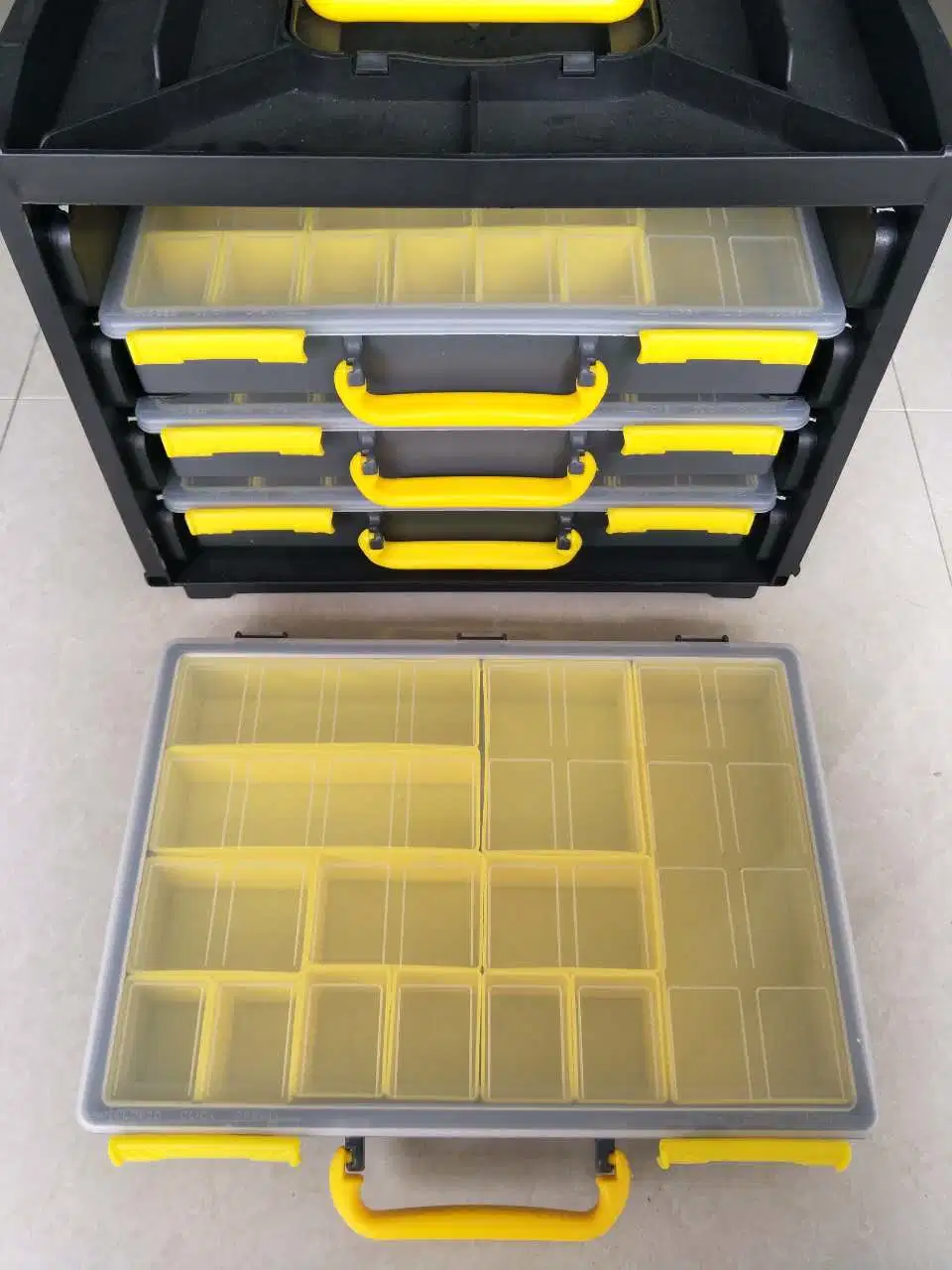 4 in 1 Series Plastic Fishing Seat Box Divided Storage Tool Box Kit