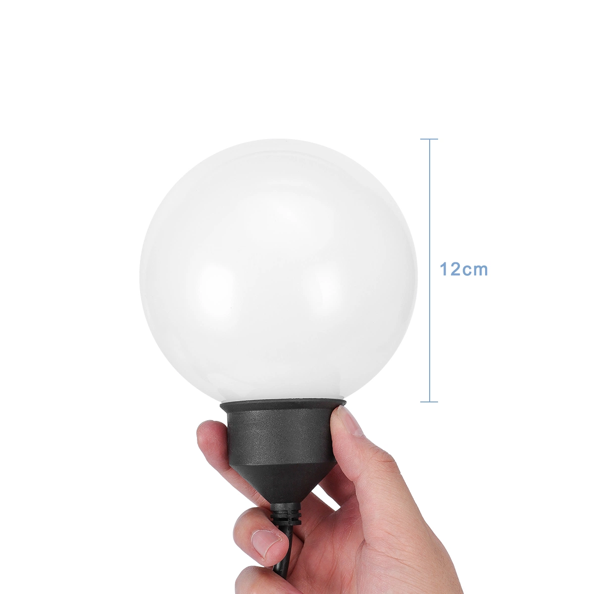 6 lámparas LED de 12FT125 G de la luz de la Cadena Globo al aire libre decorativos