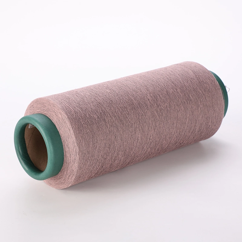 Cheap Imitation Cotton Yarn Nm22 Nm28 Nm36 Nm54 2plys 3plys 100% Recycled Ring Spun Polyester Yarn Black for Machine Knitting