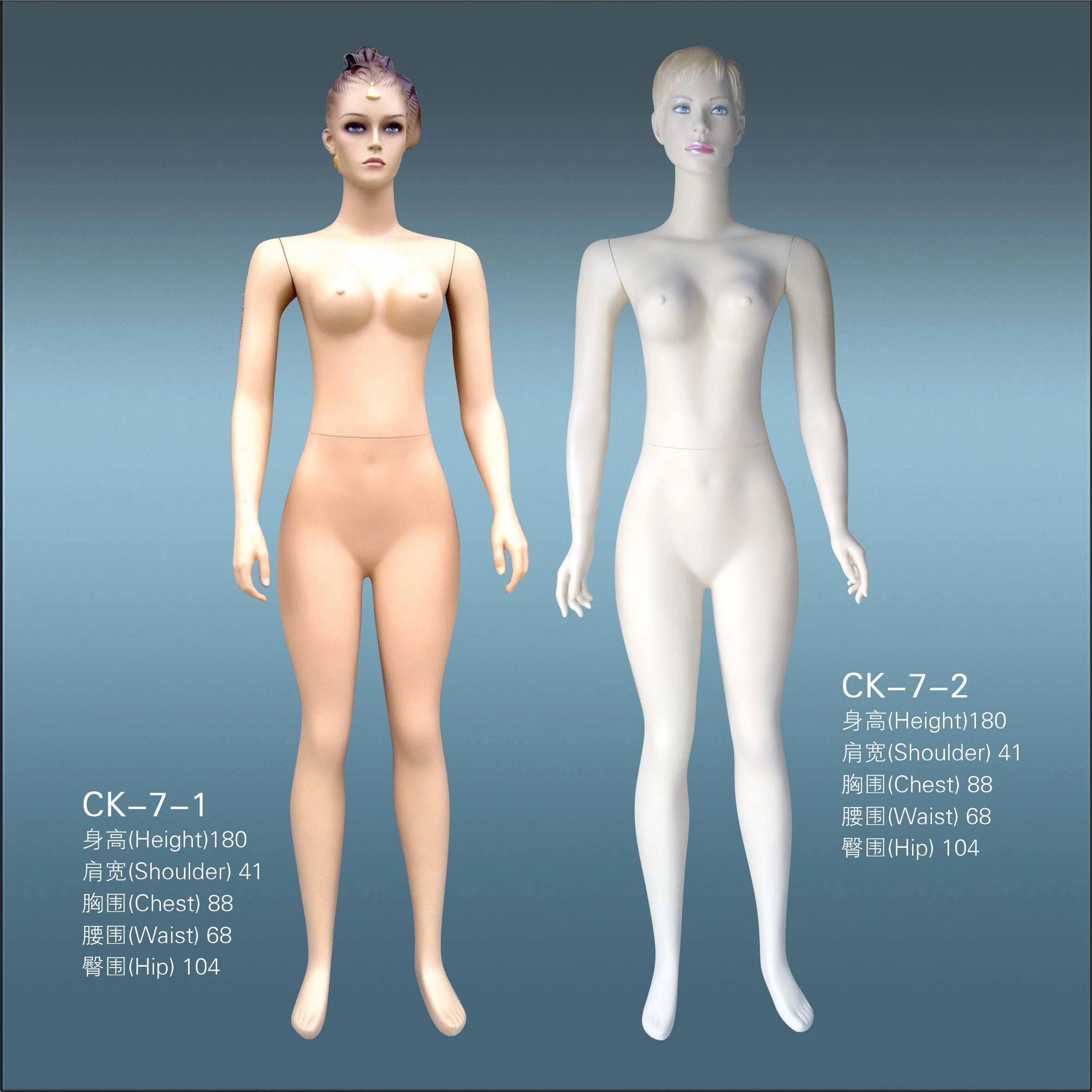 Full Body Male Female Plastic Mannequins