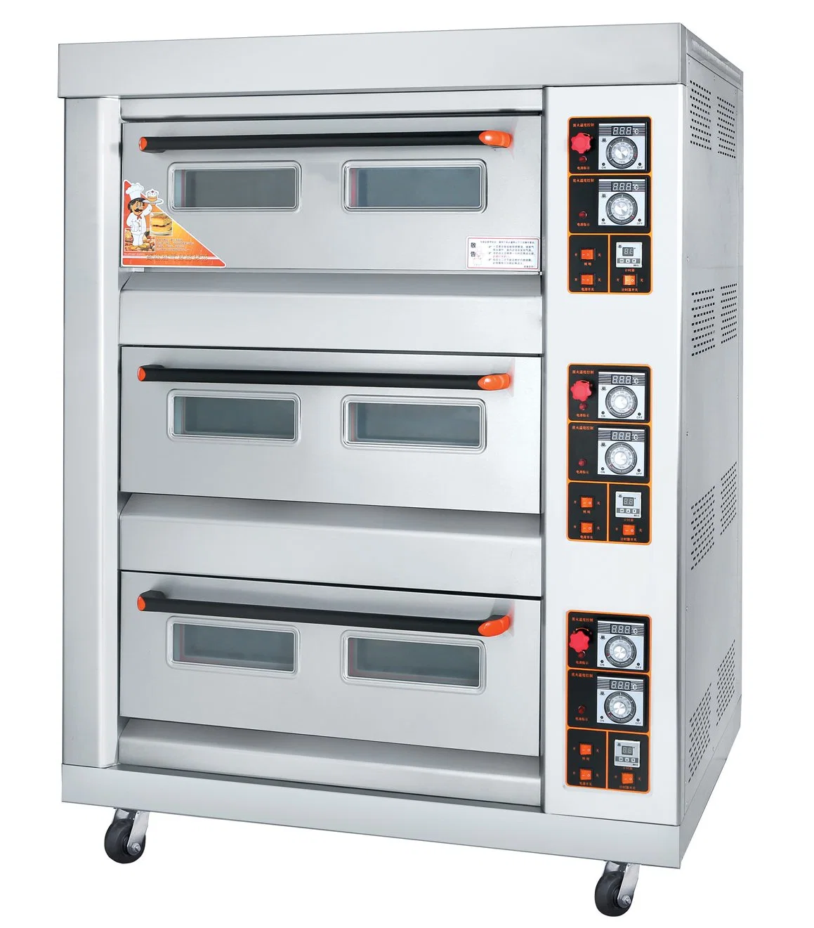 Direct Sale Baking Equipment Stainless Steel 3 Deck 3 Tray Gas Oven for Hotel Et-Rfl-33c