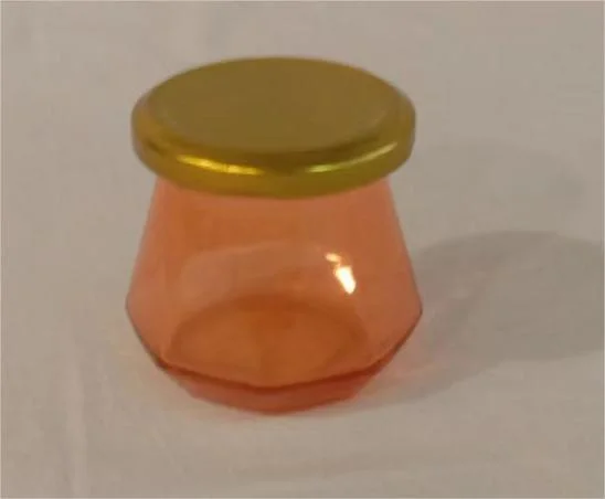 8 Oz Octagon Glass Candle Holder /Glass Candle Jar/Glass Cup with Gold Lid