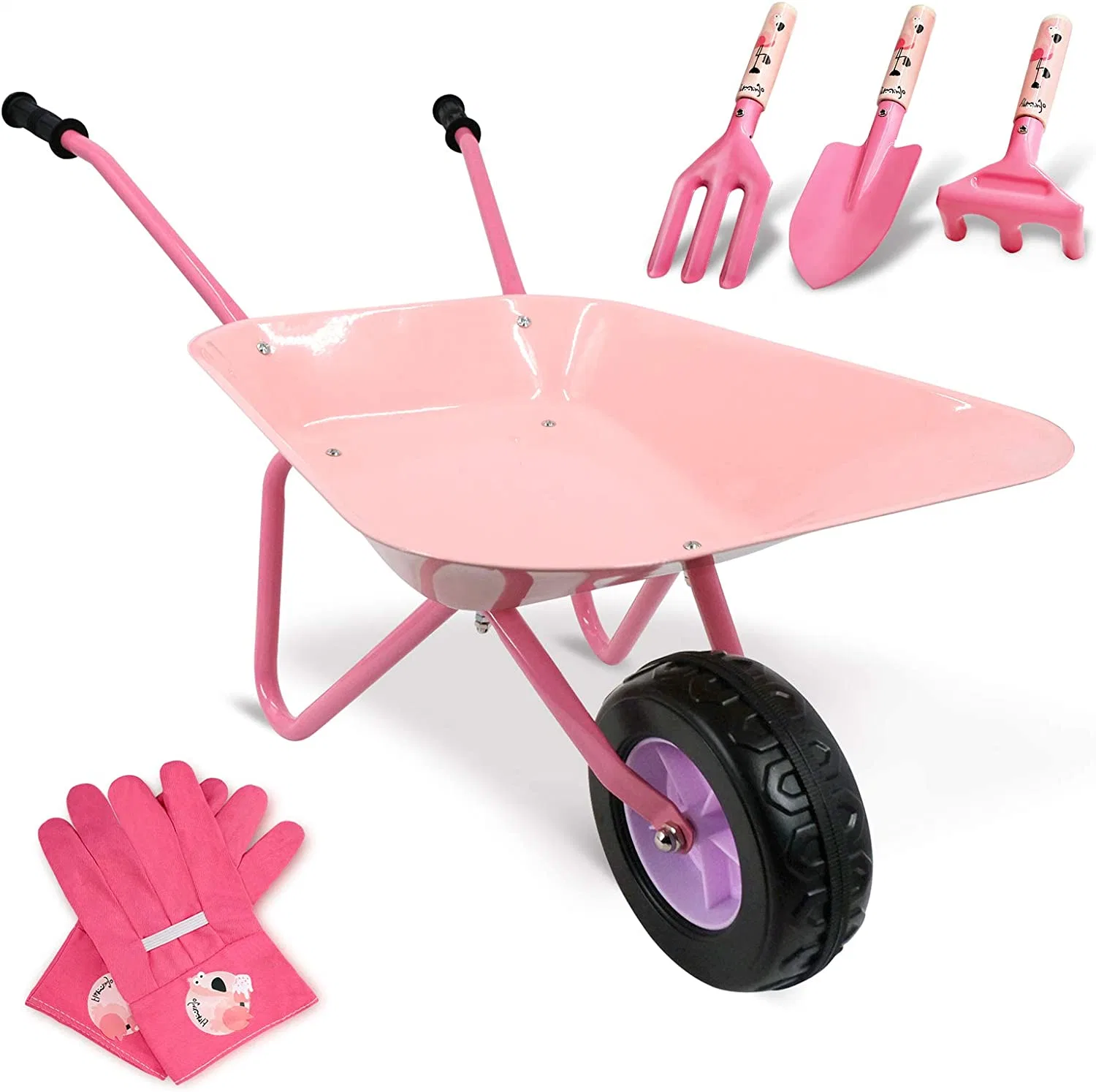 Belle conception de serre-roues en acier pour enfants Outils Mini chariot