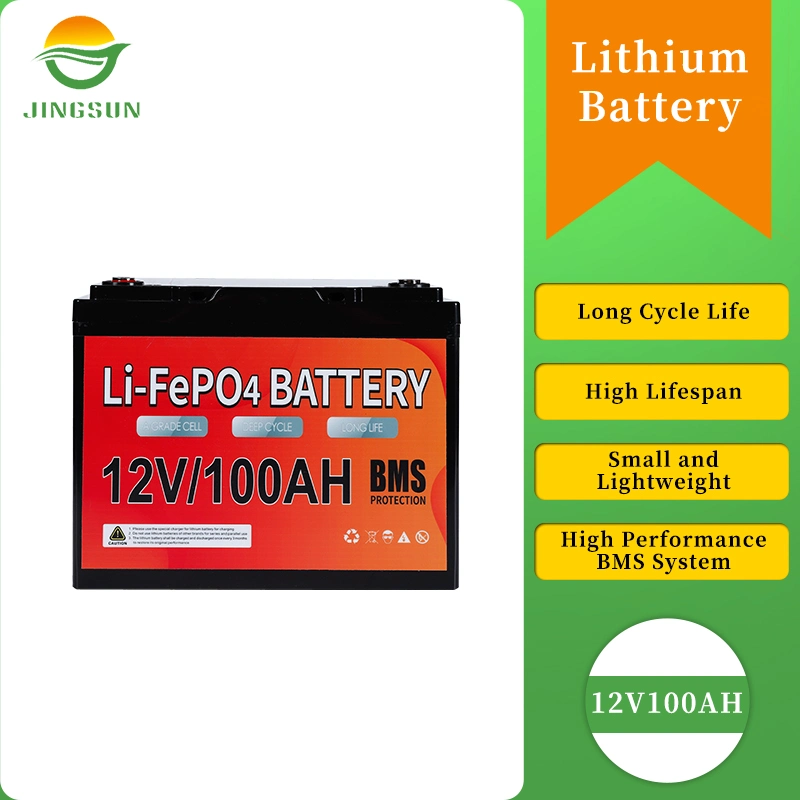 OEM High Discharge Rate Grey/Black/Red Deep Cycle Batteries Lithium Iron Solar Battery