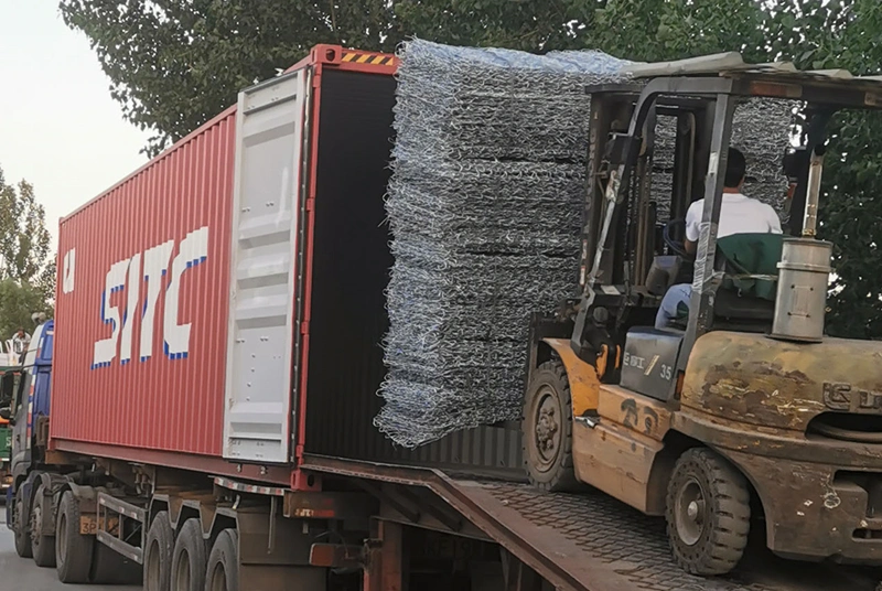 La construcción mallas de alambre tejido galvanizado Gabion Box Cesta Piedra hexagonal de la jaula de colchón Muro