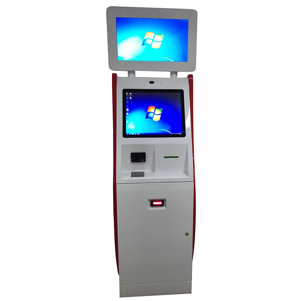 Netoptouch Nt9008 with Bill Acceptor, Pinpad and Card Reader Kiosk 17, 19, 22 Inch Dual Screen Touch Pay Kiosk