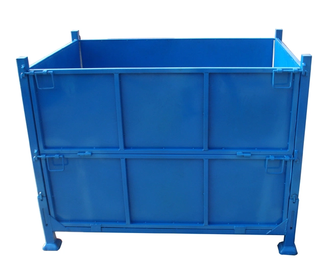 Collapsible Mesh Box Wire Cage Metal Bin Storage Container