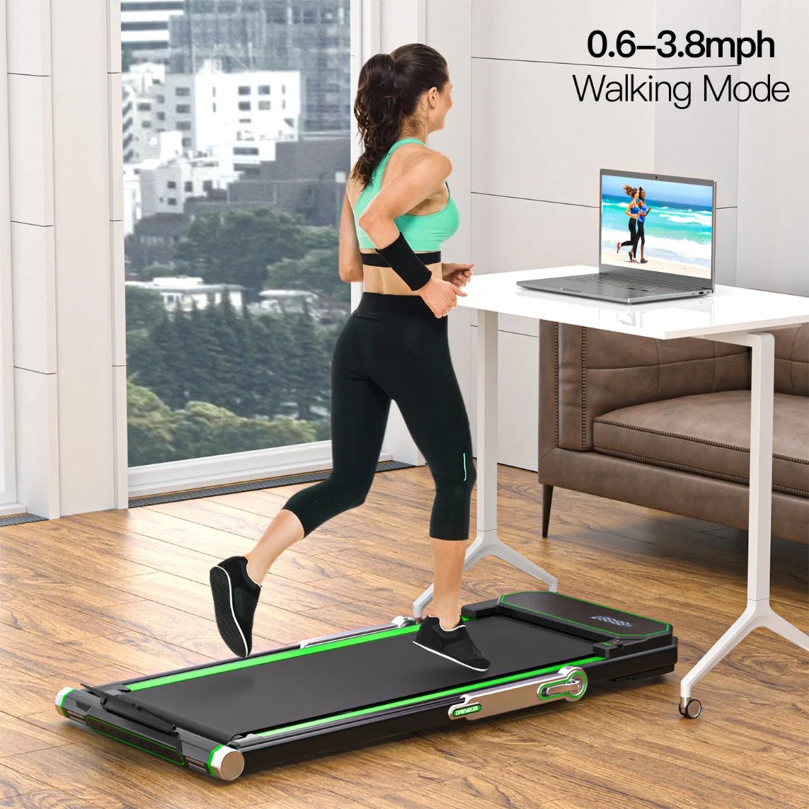 Fácil de montar motorizado Fitness correr trotar máquina de ejercicio, la cinta de correr plegables eléctricas con ajuste de inclinación manual