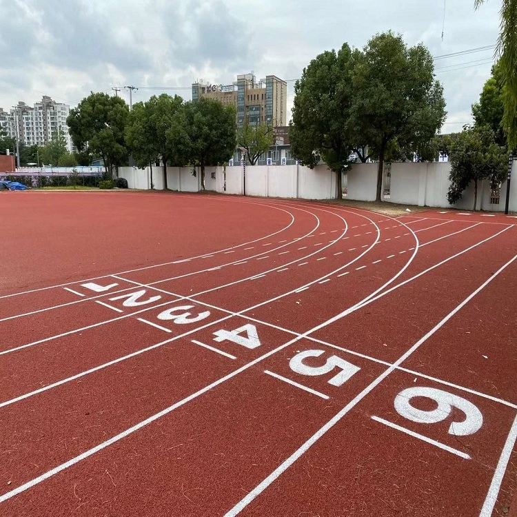 Coût des pistes de jogging synthétique Athletic Tartan pistes de course à pied pour l'école Aire de jeux