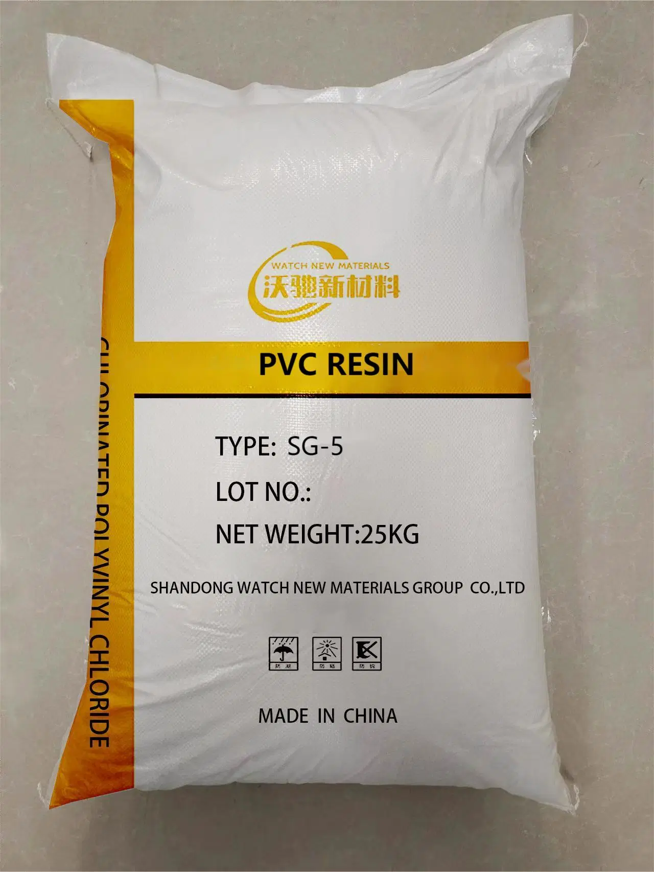 Poudre de résine de PVC Sg-5 de Chine Qilu Chine PVC Chlorure de polyvinyle