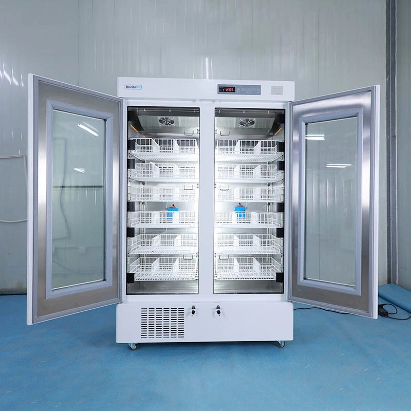 Biobase China Blood Bank Refrigerator (Double Door) for Medical