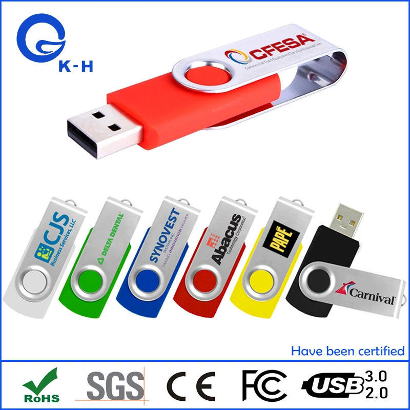 Metal Twist USB 2.0 Flash Drive Memory Stick for Company Gift