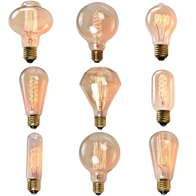 Светодиодная энергосберегающая лампа C35 G45 Edison, декоративный антикварный светильник C35 Освещение винтажная лампа лампа E27 E14 B22 B15 нить накаливания Лампа для гольфа