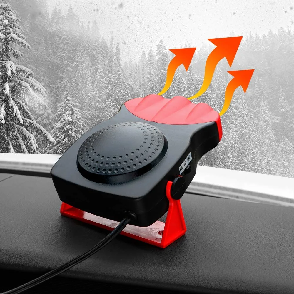 Portable Car Heater, Car Heater That Plugs Into Cigarette Lighter Car Defroster Car Defogger 150W 12 Volt Heater for Automobile