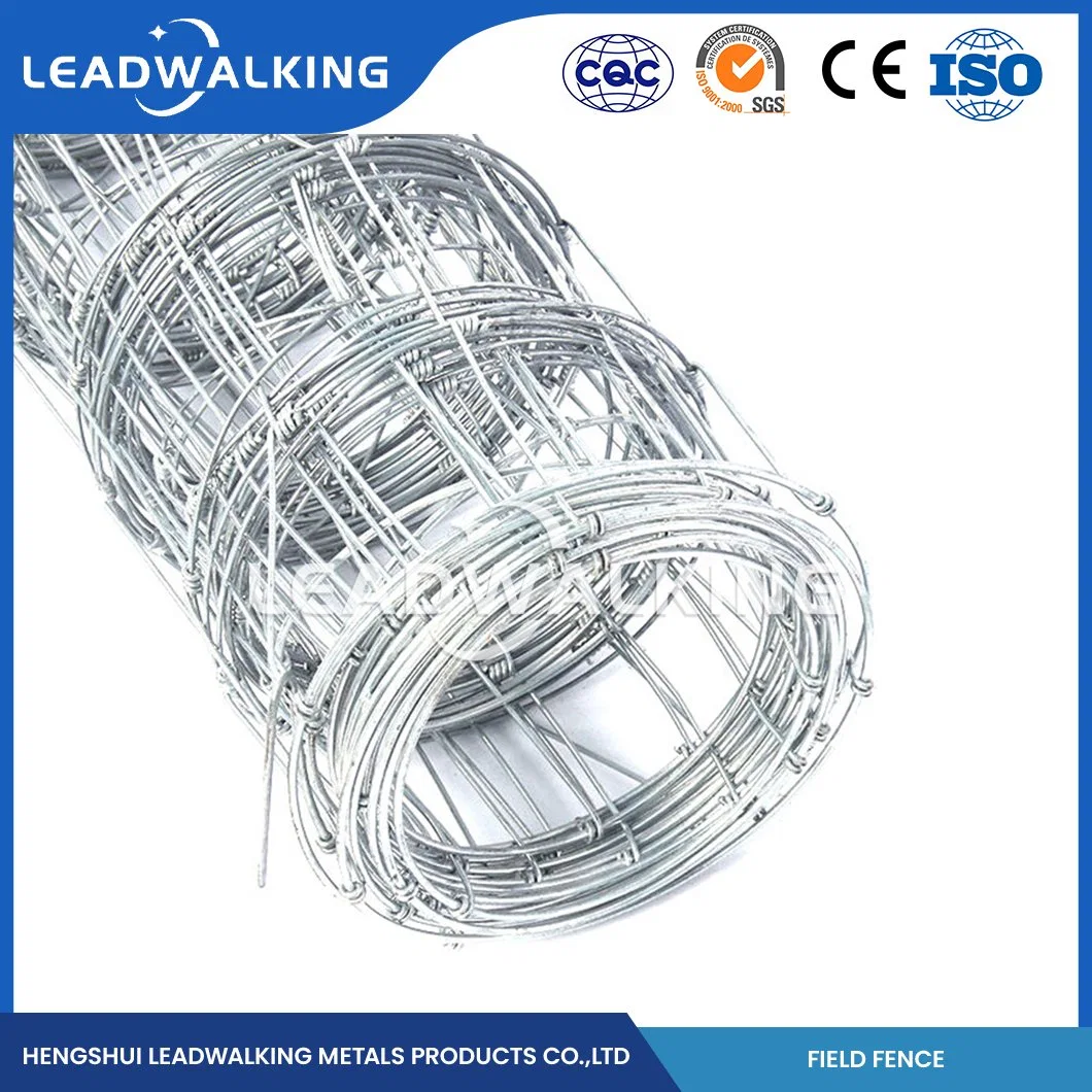 Leadwalking Chain Link Fence Poultry OEM Customized Farm Mesh Fencing Manufacturers China 50m/Roll Fence Length Cattle Fencing Wire