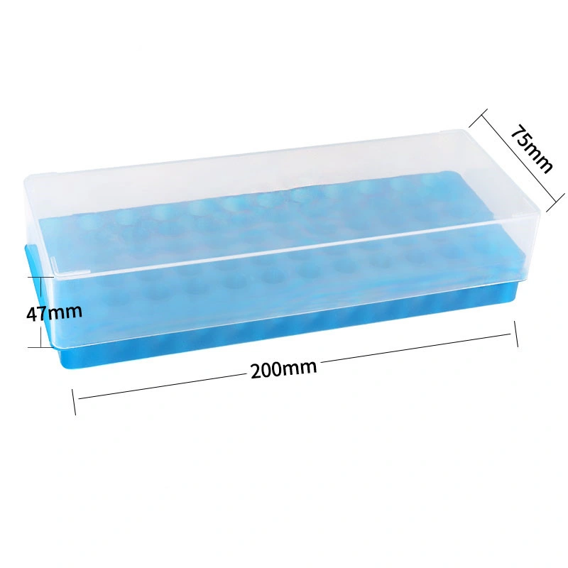 معمل تحميض استخدم 0.2 مل 0.5مل 1.5 مل بلاستيك مزدوج الجانب PCR سعة 2 مل حامل أنابيب الاختبار للطرد المركزي هو 60 بئر