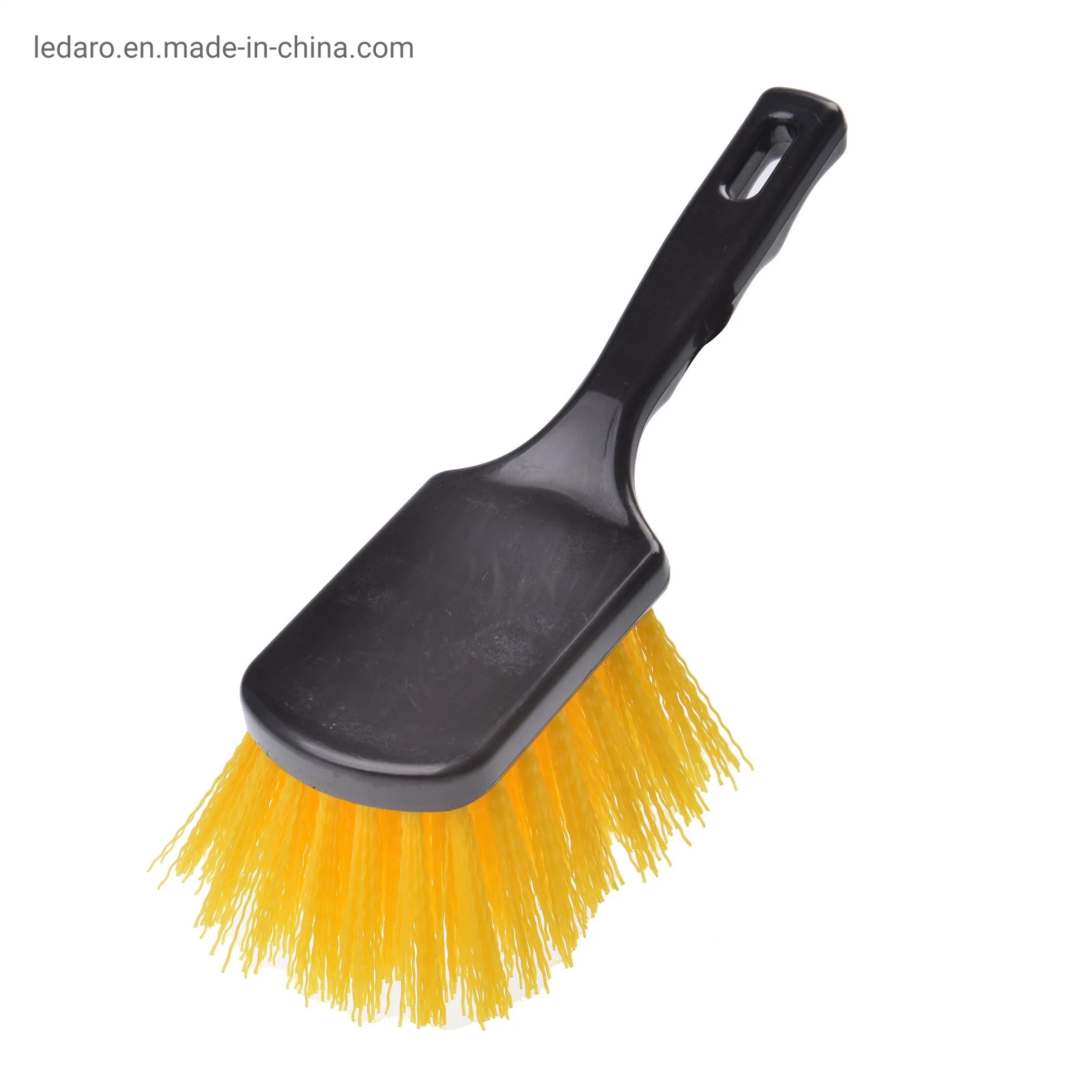 Short Handled Plastic Multi-Purpose Gong Pot Scrub Brush Fender Brush Scrubber Brush Ideal for Car, Pot, Desk etc.