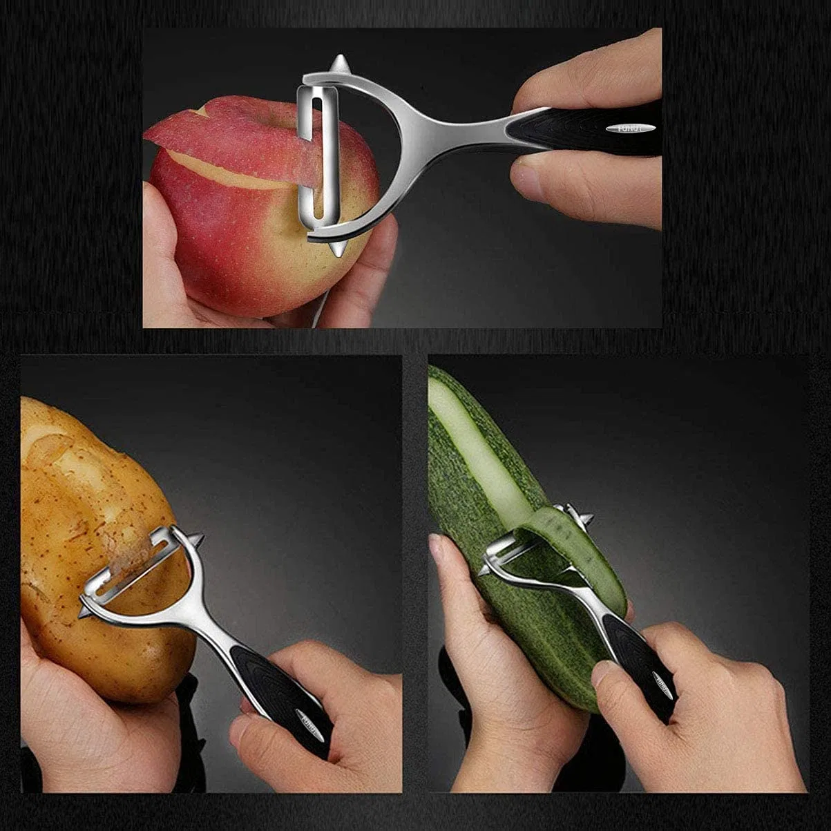 Vegetable Peelers Fruit Peeler I-Shaped Stainless Steel Non-Slip Handle Y-Shaped Peeler