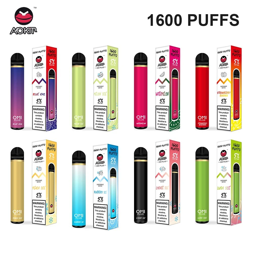 1600 Puffs Vape Pen Shenzhen Factory Wholesale/Supplier Omi Plus New Disposable/Chargeable Ecig