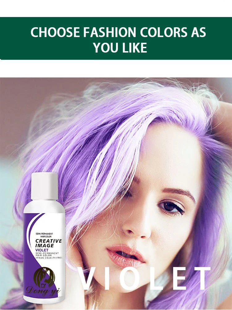 Custom Semi Permanent Ammonia Free Hair Color Hypoallergenic Blonde Hair Dye for Professional Hair Coloring