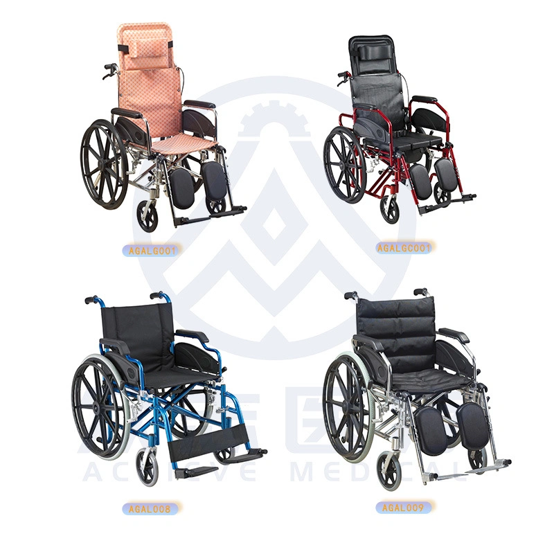 Fauteuil roulant en acier manuel Repliage Economy avec nouveau design breveté Pour les soins à domicile aux patients âgés fauteuil roulant de mobilité