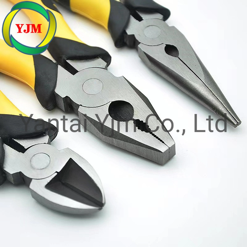 Carbon Steel or Cr-V, PVC&TPR&PP&Dipped Handle, Nickel Plated, Combination Pliers, Diagonal Cutting Pliers, Long Nose Pliers