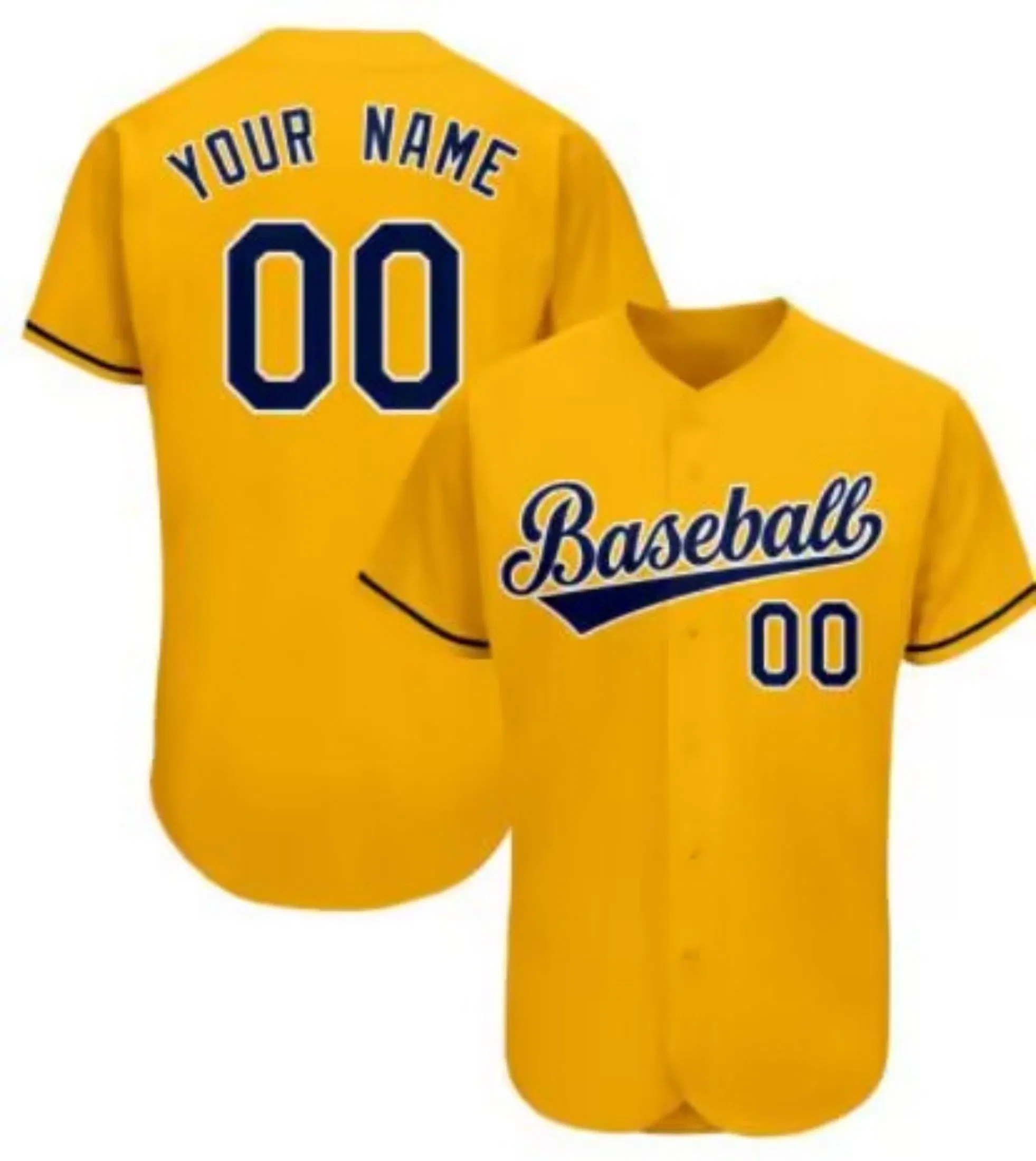 Men Sublimation Printing Baseball Jersey 100% Polyester Mesh Quick Dry Custom Logo Teamwear Blank Baseball Jersey T Shirt for Men