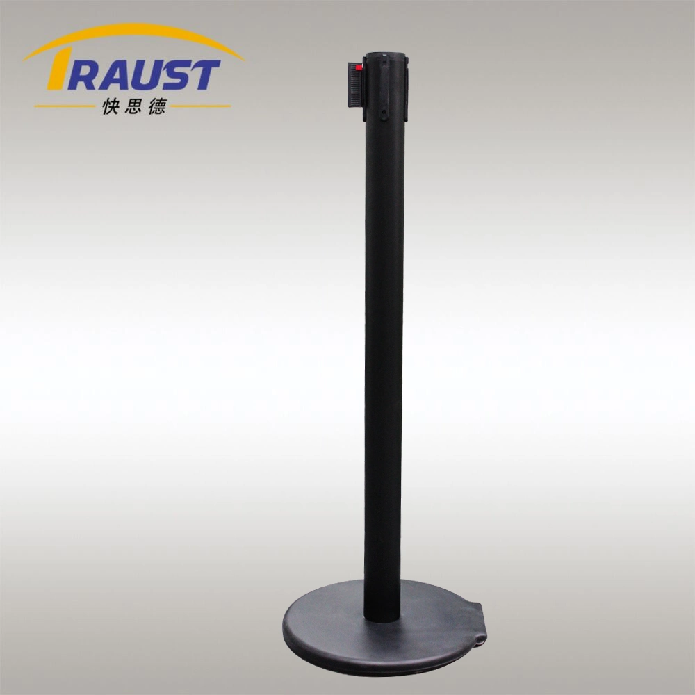 Traust Crowd Control Queue Pole Retractable Belt Barrier Post Stanchions