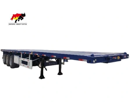 40FT Flatbed Container Semi Trailer Platform Used Flat Bed for Sale