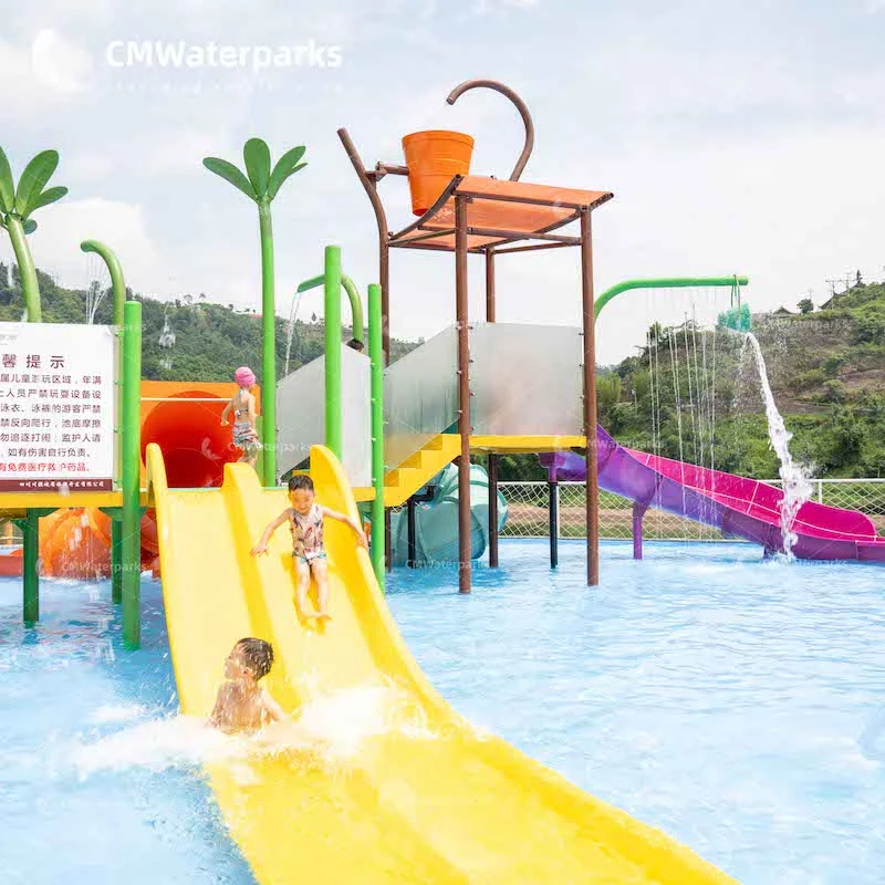 Customizable Water Park Equipment Water Slide Water House for Kids Adult