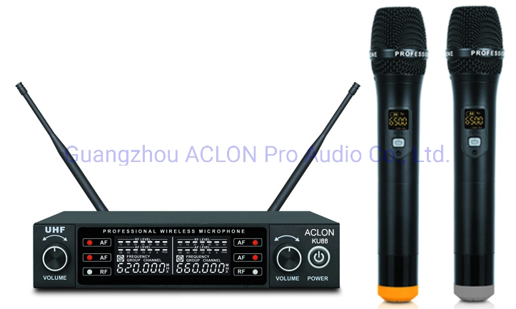 Microphone sans fil Multimédia microphone sans fil microphone sans fil UHF haute qualité