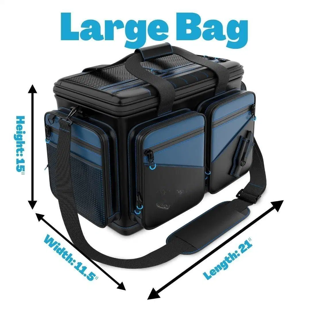 Tackle Fishing Tackle Bag Salt Water Resistant Large Tackle Box