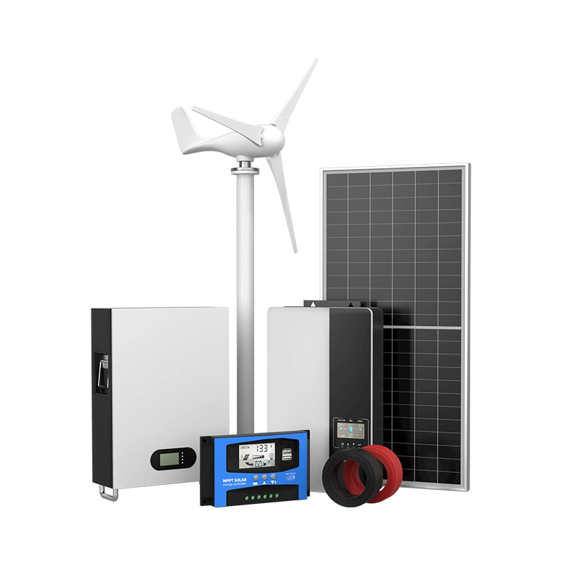 2 Kw 3kw Vertical Mills Turbine Small Generator Energy Electric Station Axis Solar and Wind Turbine Hybrid Power System