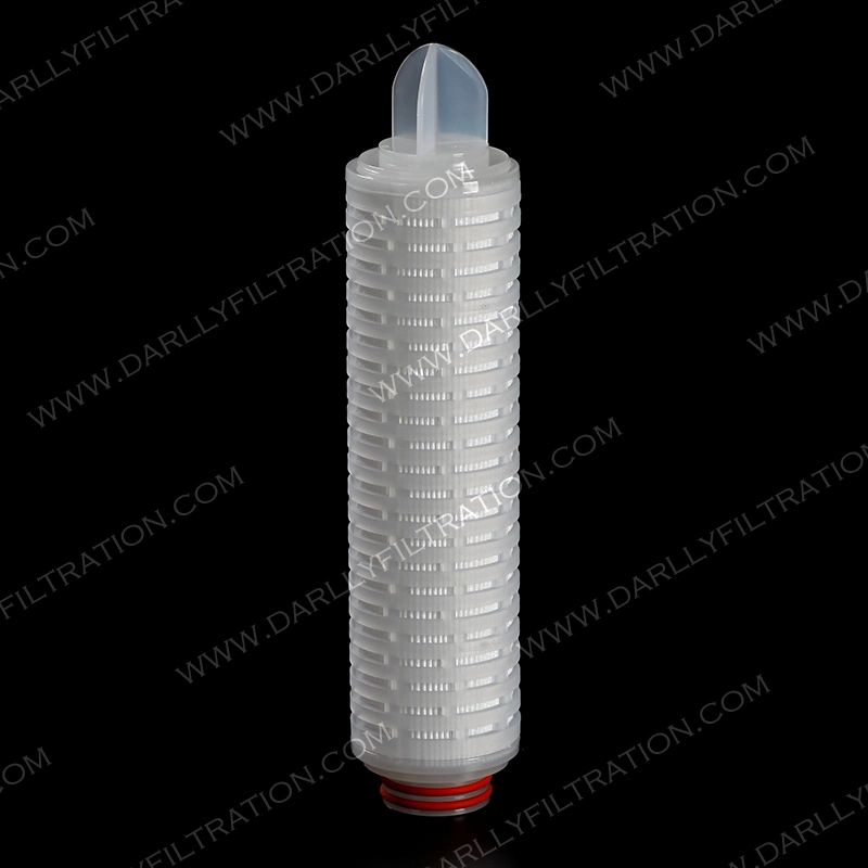 Darlly 0.22um 30inch Pes Pleated Filter Cartridge for Wine Filtration Vodka Filtration Cocacola