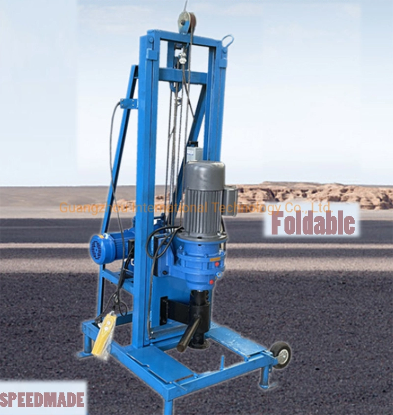 1.5kw 3kw Electric Water Well Drill Machine Portable Foldable Deep Well Borehole Drilling Rig Machine for Sale